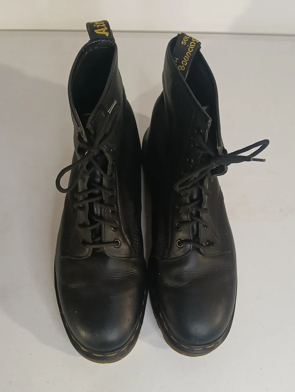 Vintage Made in England Doc Martens 1460 Leather Boots UK 12 / US 13